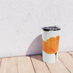 One And Only - Orange Poppy White Background #decor #society6 #buyart Travel Mug Gallery Image 4