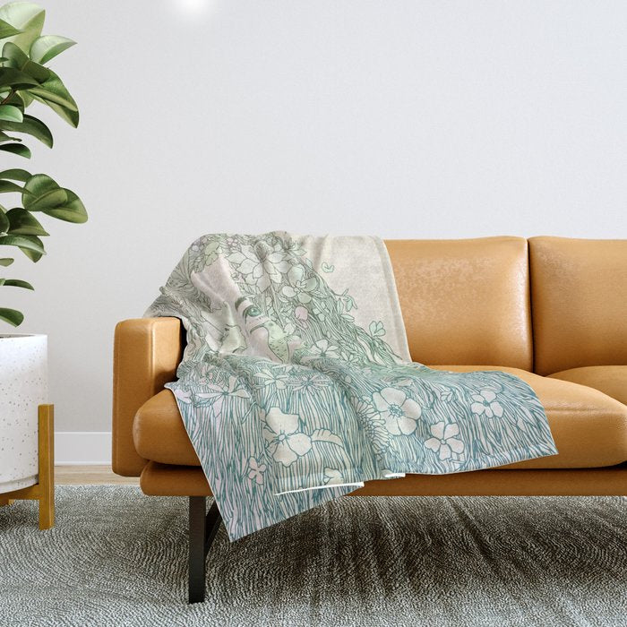 Life is Growing On Me Throw Blanket Gallery Image 1