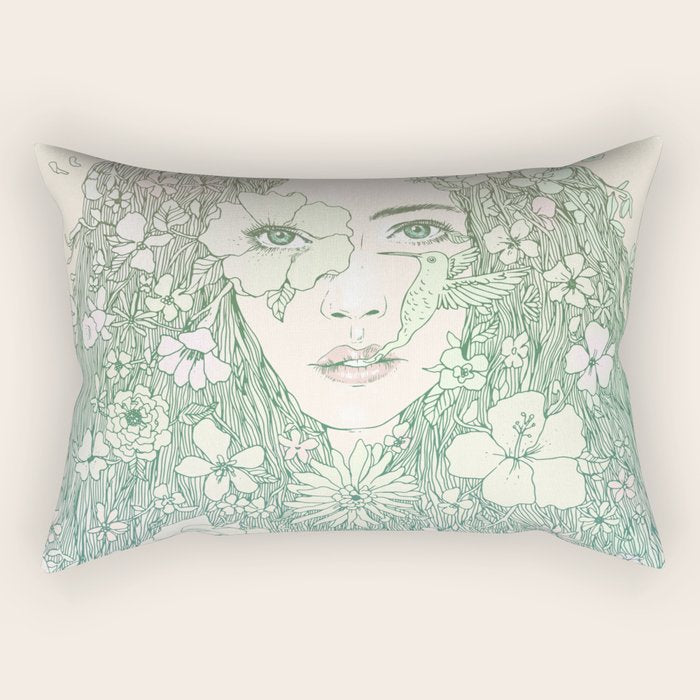Life is Growing On Me Rectangular Pillow Gallery Image 2