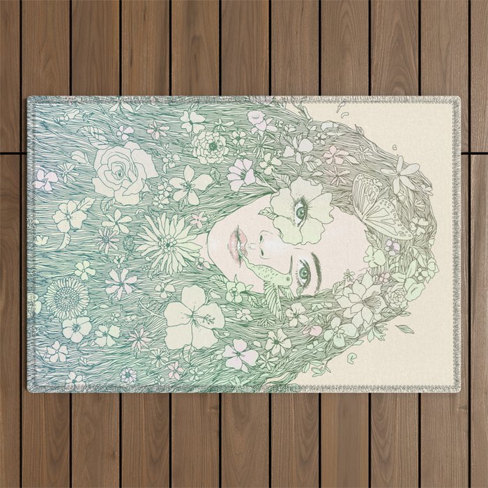 Life is Growing On Me Outdoor Rug Gallery Image 1