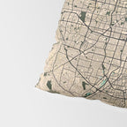 San Jose City Map of California, USA - Vintage Pillow Sham Gallery Image 4