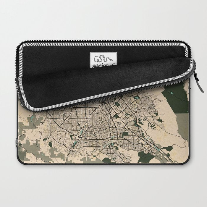 San Jose City Map of California, USA - Vintage Laptop Sleeve Gallery Image 2