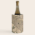 San Jose City Map of California, USA - Vintage Wine Chiller Gallery Image 2