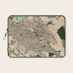 San Jose City Map of California, USA - Vintage Laptop Sleeve Gallery Image 1