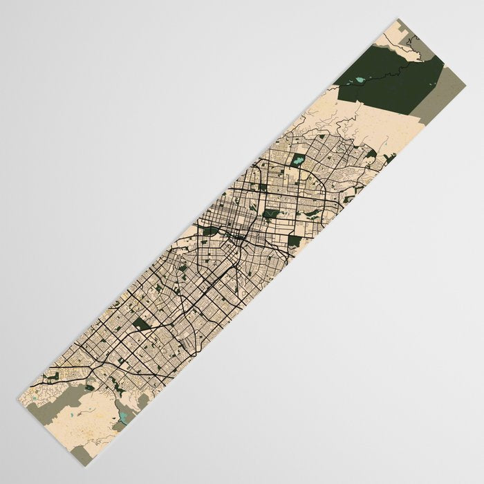 San Jose City Map of California, USA - Vintage Table Runner Gallery Image 3
