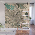 San Jose City Map of California, USA - Vintage Wall Mural Gallery Image 1
