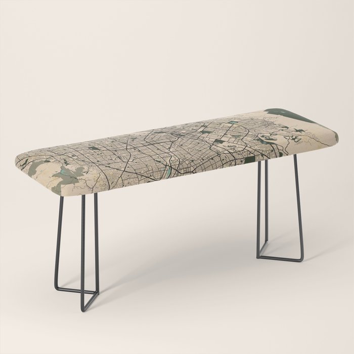 San Jose City Map of California, USA - Vintage Bench Gallery Image 1