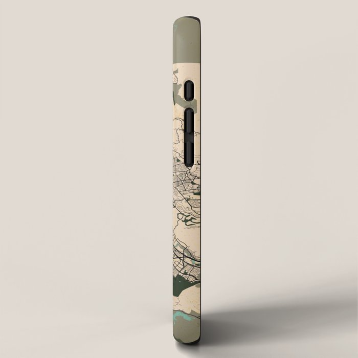 San Jose City Map of California, USA - Vintage iPhone Case Gallery Image 2