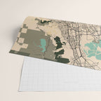 San Jose City Map of California, USA - Vintage Wrapping Paper Gallery Image 2