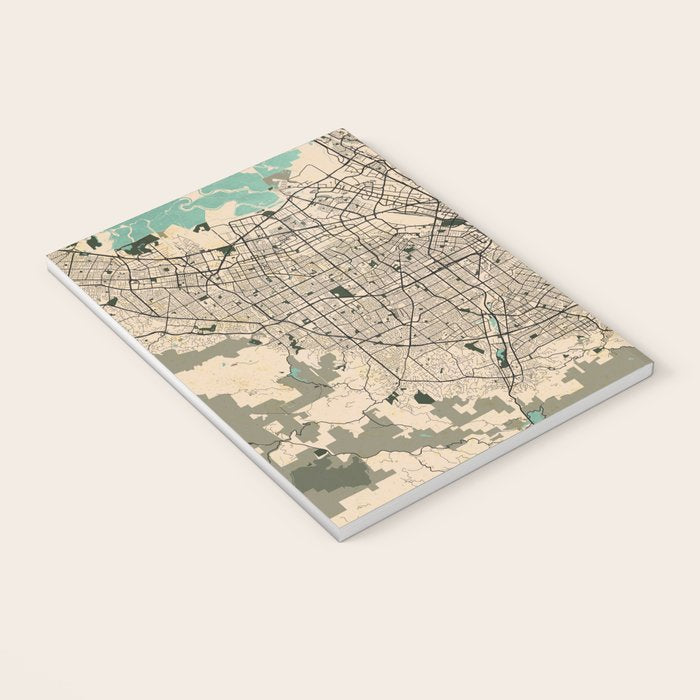 San Jose City Map of California, USA - Vintage Notebook Gallery Image 3