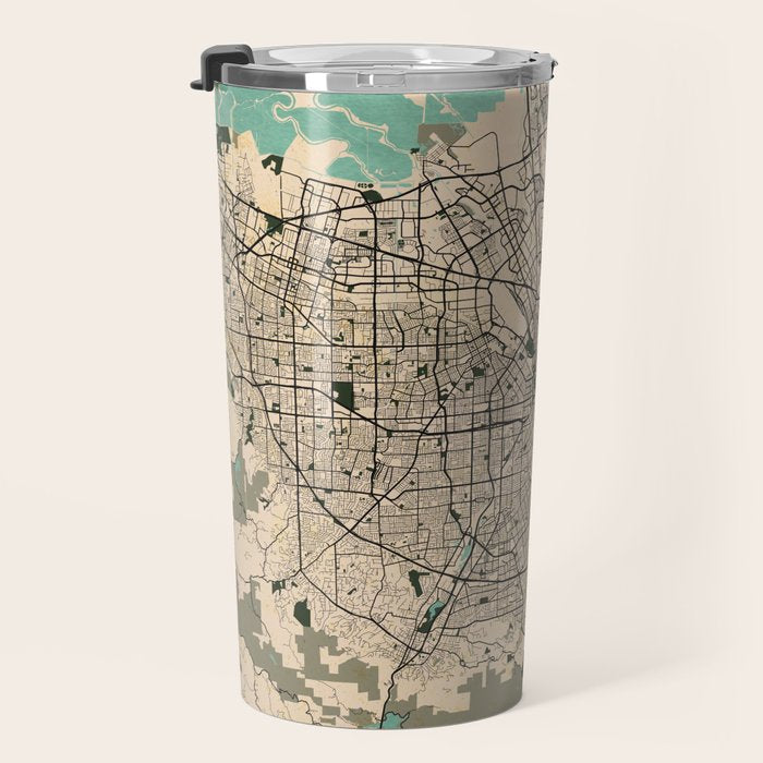 San Jose City Map of California, USA - Vintage Travel Mug Gallery Image 3