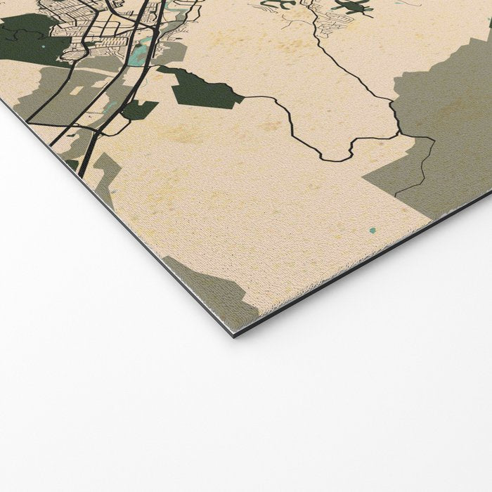 San Jose City Map of California, USA - Vintage Welcome Mat Gallery Image 2