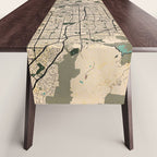 San Jose City Map of California, USA - Vintage Table Runner Gallery Image 1