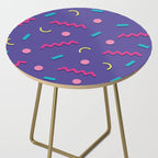 Memphis Pattern 20 - Miami Vice / 80s Retro Side Table Gallery Image 2