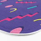 Memphis Pattern 20 - Miami Vice / 80s Retro Bath Mat Gallery Image 3