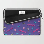 Memphis Pattern 20 - Miami Vice / 80s Retro Laptop Sleeve Gallery Image 2