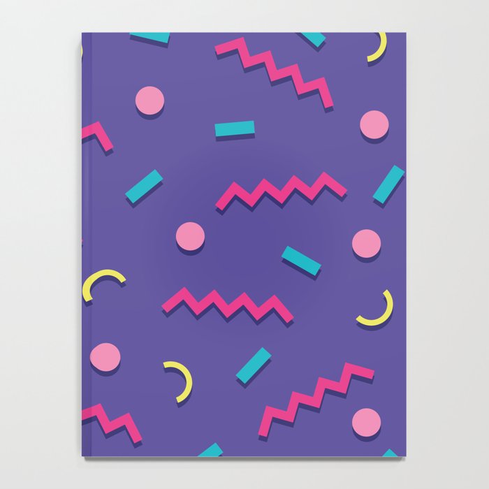Memphis Pattern 20 - Miami Vice / 80s Retro Notebook Gallery Image 4
