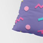 Memphis Pattern 20 - Miami Vice / 80s Retro Pillow Sham Gallery Image 4