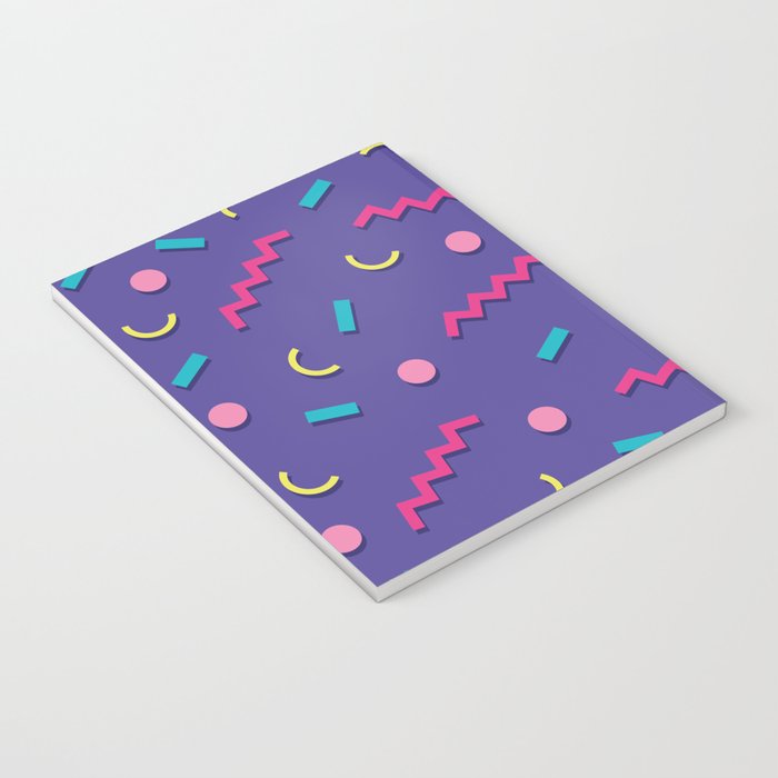 Memphis Pattern 20 - Miami Vice / 80s Retro Notebook Gallery Image 3