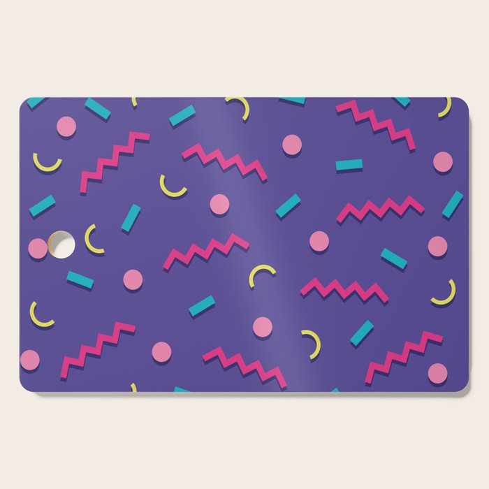 Memphis Pattern 20 - Miami Vice / 80s Retro Cutting Board Gallery Image 1