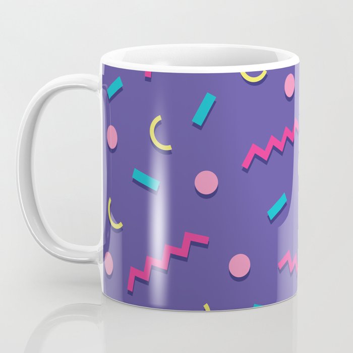 Memphis Pattern 20 - Miami Vice / 80s Retro Coffee Mug Gallery Image 3