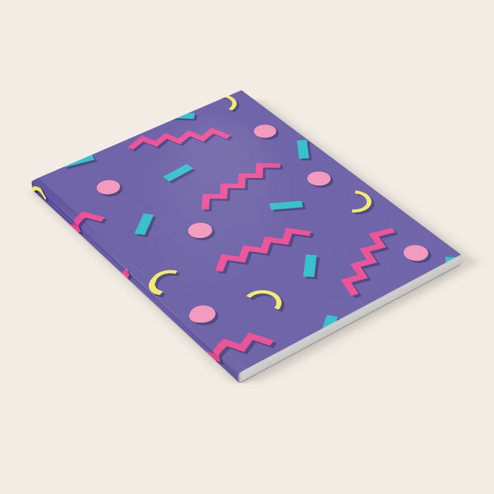 Memphis Pattern 20 - Miami Vice / 80s Retro Notebook Gallery Image 2