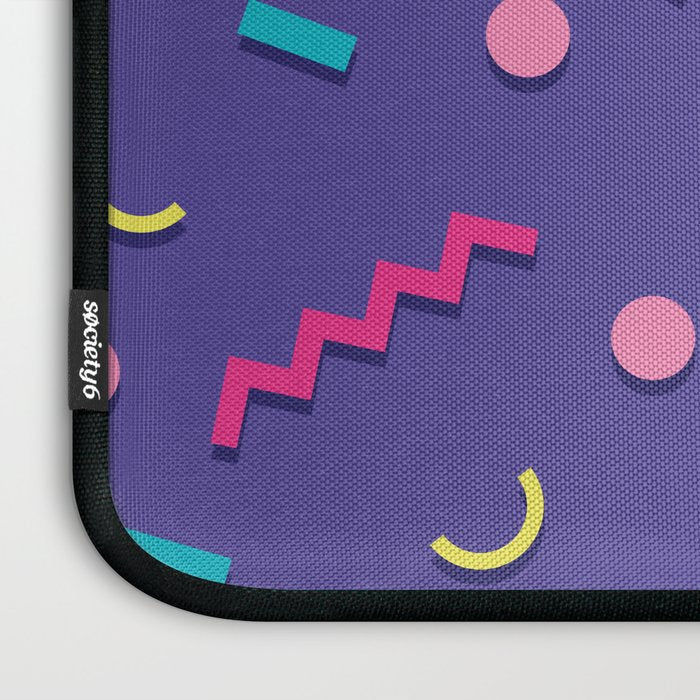 Memphis Pattern 20 - Miami Vice / 80s Retro Laptop Sleeve Gallery Image 3