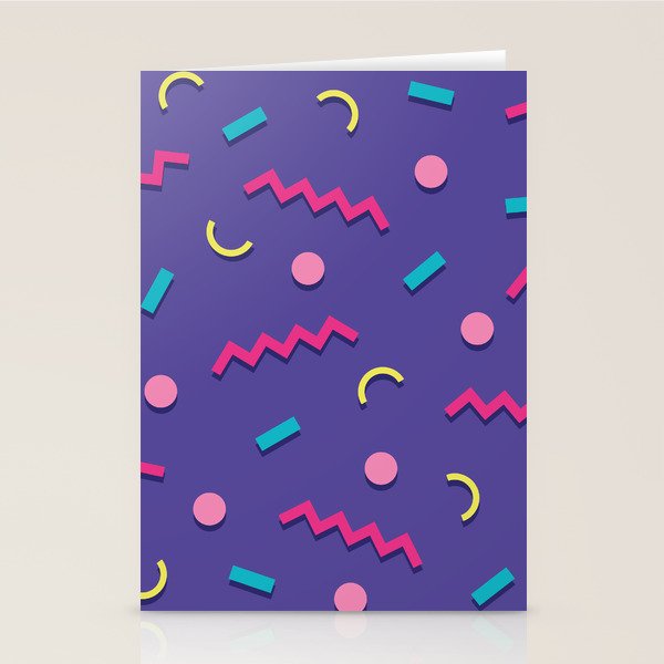 Memphis Pattern 20 - Miami Vice / 80s Retro Stationery Card Gallery Image 2