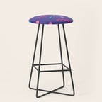 Memphis Pattern 20 - Miami Vice / 80s Retro Stool Gallery Image 1