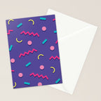 Memphis Pattern 20 - Miami Vice / 80s Retro Stationery Card Gallery Image 2