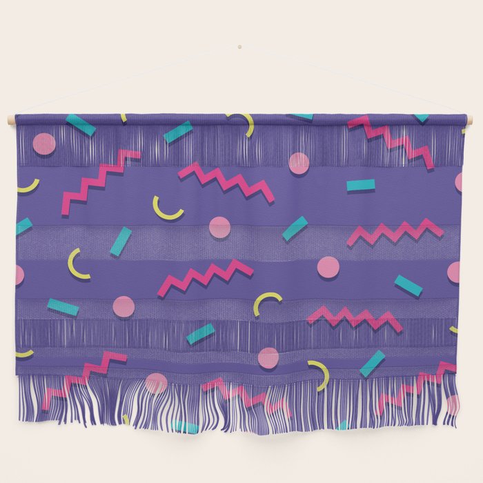Memphis Pattern 20 - Miami Vice / 80s Retro Wall Hanging Gallery Image 1