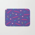 Memphis Pattern 20 - Miami Vice / 80s Retro Bath Mat Gallery Image 1
