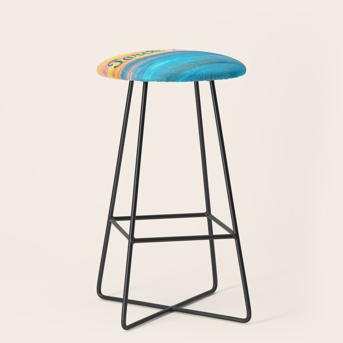 Torch Lake Sunset Dream II Stool Gallery Image 1