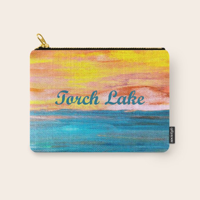 Torch Lake Sunset Dream II Carry All Pouch Gallery Image 1