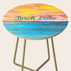 Torch Lake Sunset Dream II Side Table Gallery Image 2
