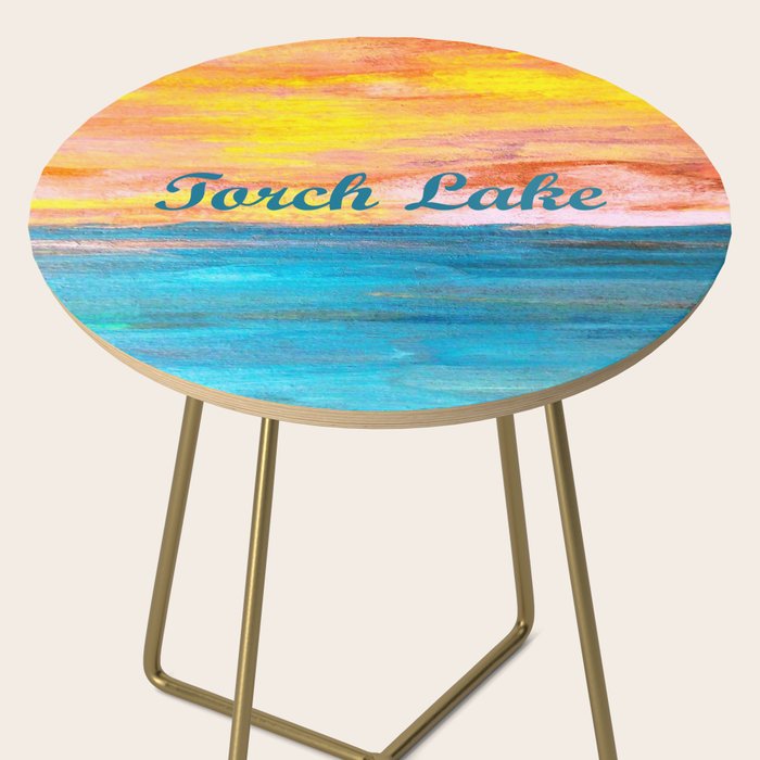 Torch Lake Sunset Dream II Side Table Gallery Image 2