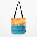 Torch Lake Sunset Dream II Tote Bag Gallery Image 2