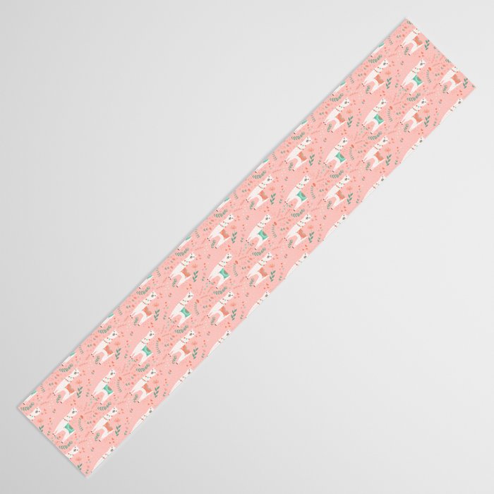 Lovely Llama on Pink Table Runner Gallery Image 3