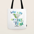 What a Day for a Day Drink - Blue & Green Palette Tote Bag Gallery Image 1