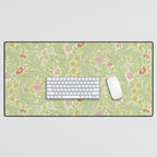 William Morris Leicester Green Multi Desk Mat Gallery Image 1