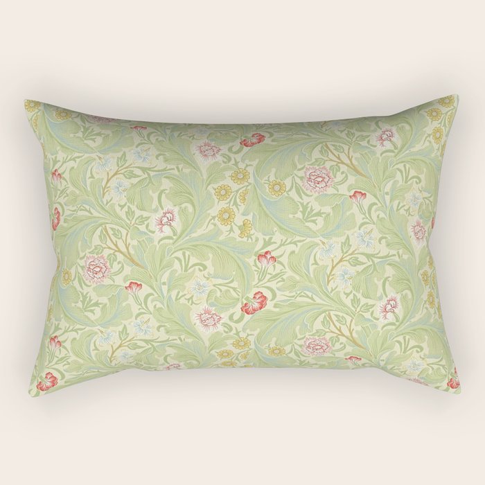 William Morris Leicester Green Multi Rectangular Pillow Gallery Image 1