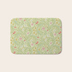 William Morris Leicester Green Multi Bath Mat Gallery Image 1