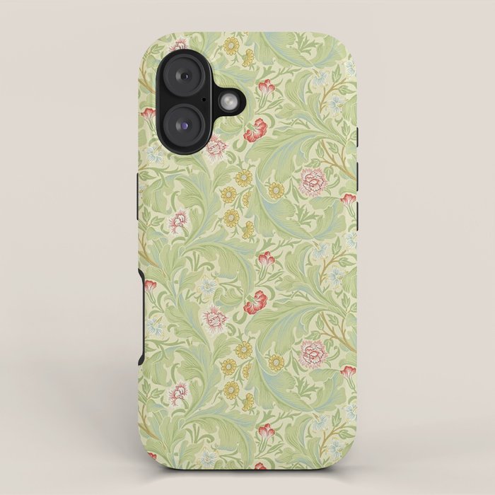 William Morris Leicester Green Multi iPhone Case Gallery Image 1
