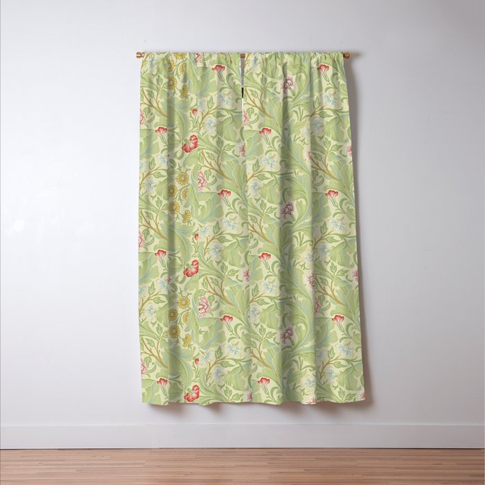 William Morris Leicester Green Multi Window Curtain Gallery Image 3