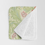 William Morris Leicester Green Multi Throw Blanket Gallery Image 3