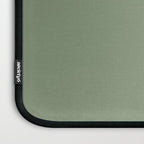 LAUREL TREE SOLID COLOR Plain Muted Green Shade Laptop Sleeve Gallery Image 3