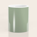 LAUREL TREE SOLID COLOR Plain Muted Green Shade Coffee Mug Gallery Image 4