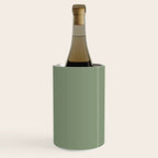 LAUREL TREE SOLID COLOR Plain Muted Green Shade Wine Chiller Gallery Image 2