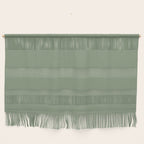 LAUREL TREE SOLID COLOR Plain Muted Green Shade Wall Hanging Gallery Image 1