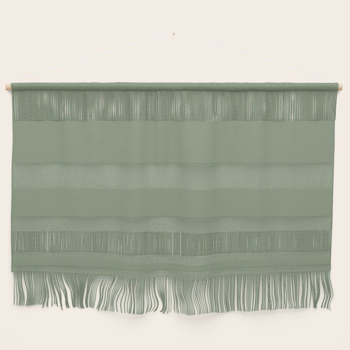 LAUREL TREE SOLID COLOR Plain Muted Green Shade Wall Hanging Gallery Image 1